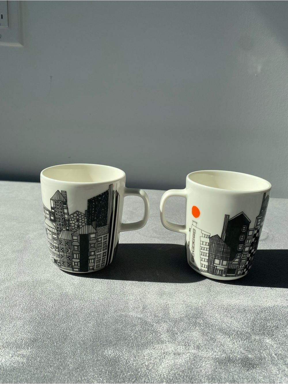 Marimekko Oiva Siirtolapuutarha Mugs - Set of 2